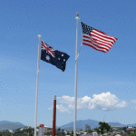 Australian and USA Flag