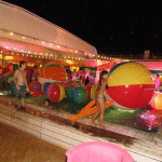 Giant Beach Balls in the Pool