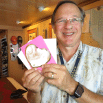 Pete with Valentines Day Card made in crafts by Judy