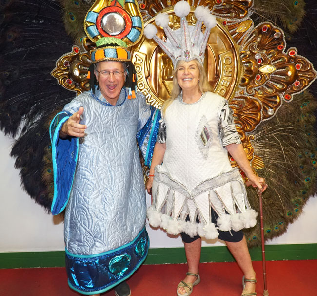 Pete and Judy ready for Carnaval!