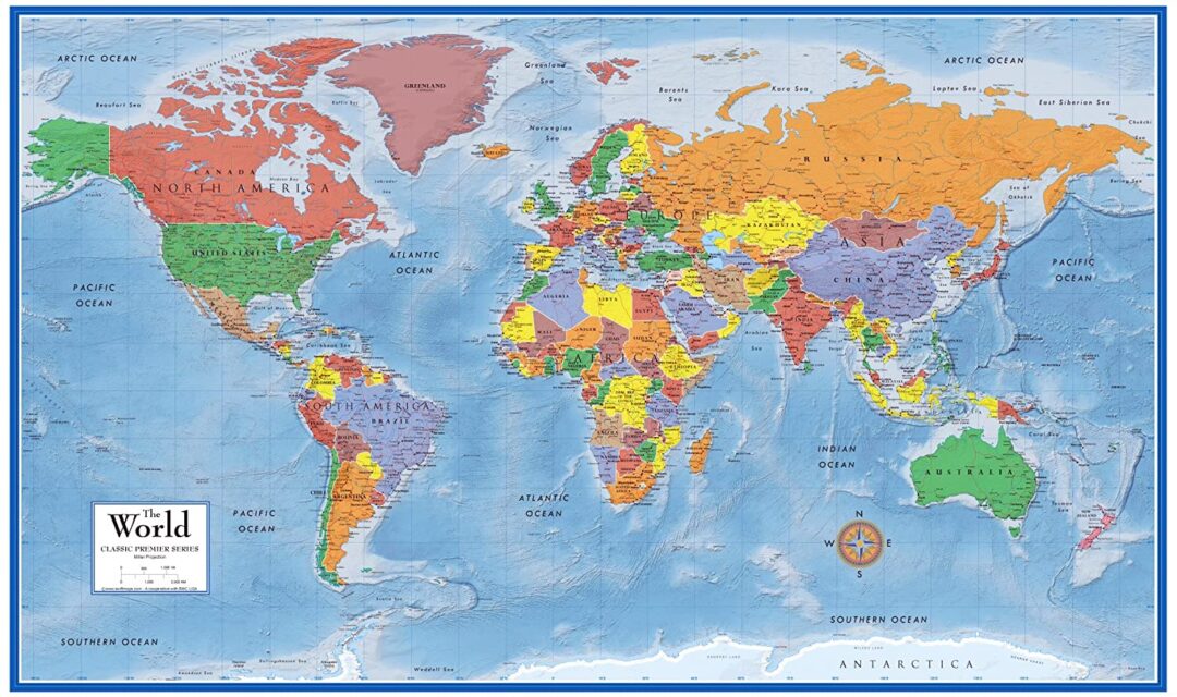 Map Of The World Laminated - Map of world