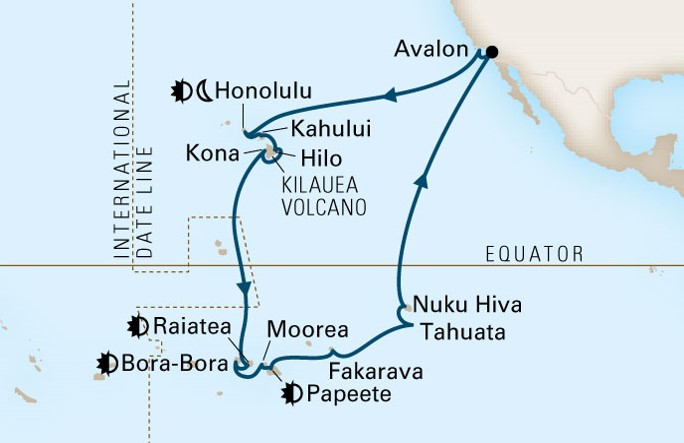 HAL Cruise Map