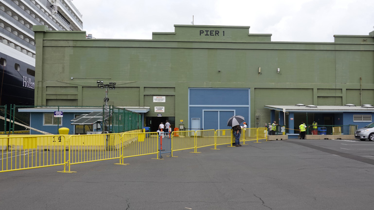 Entrance to cruise terminal