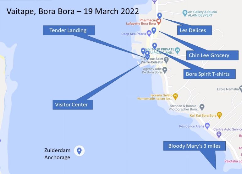 Bora Bora Map