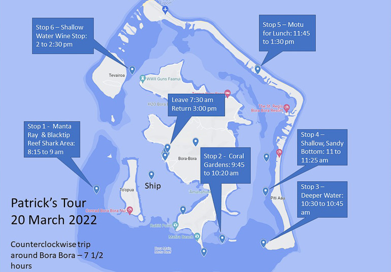 Patrick's Tour Map
