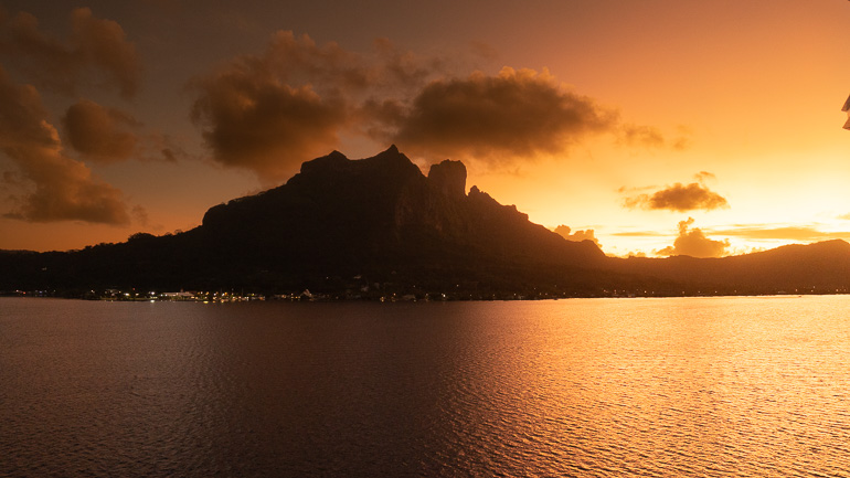 Sunrise over Bora Bora