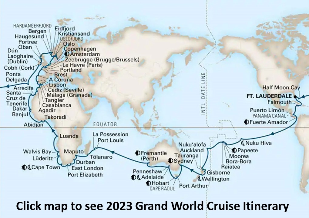 World Cruise Itinerary