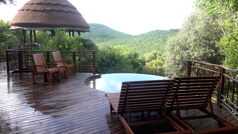 plunge pool and deck