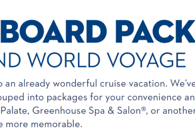 Grand World Voyage Packages  (Post #4)