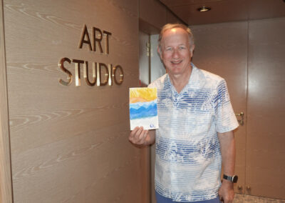 Cruising Toward the Azores – A Day of Art and Entertainment